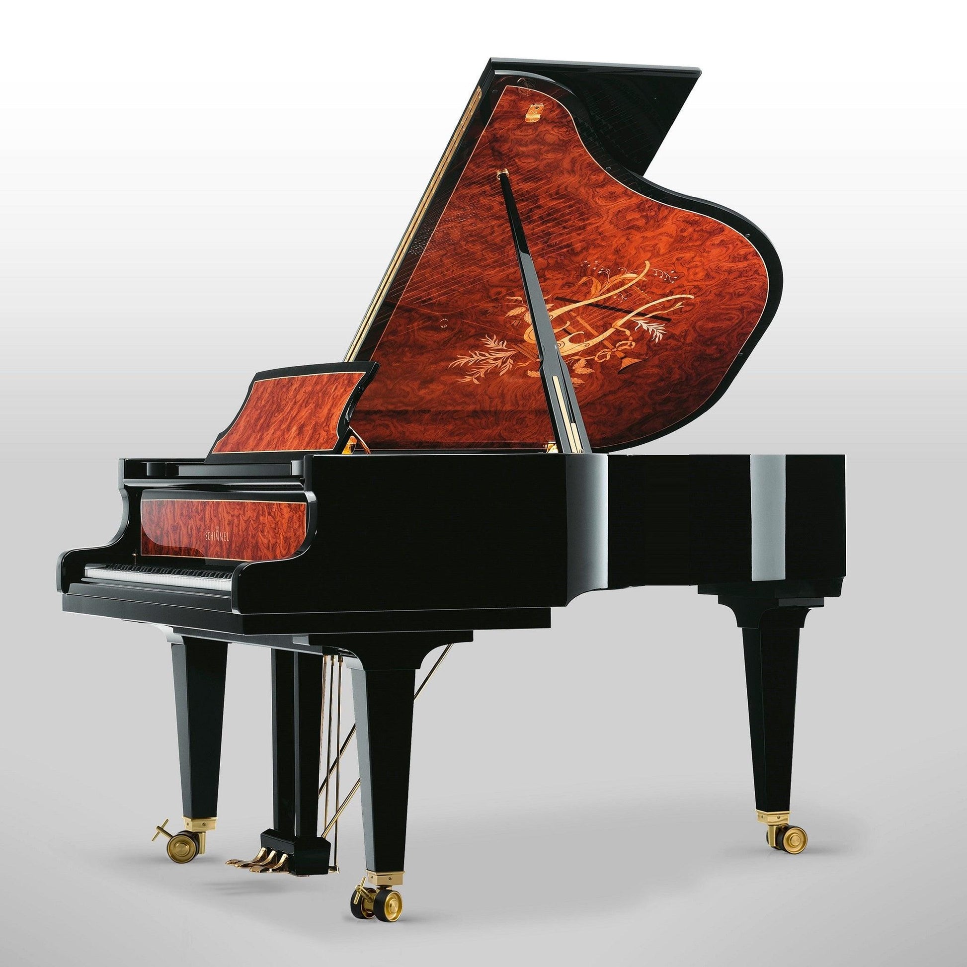 Schimmel Konzert K195 Intarsia Harp Grand Piano - Orpheus Music