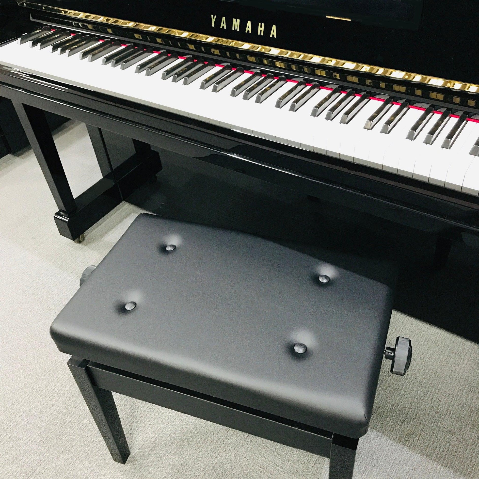 Yamaha U3 Traditionally Styled Painted Upright Piano, Blue Grey